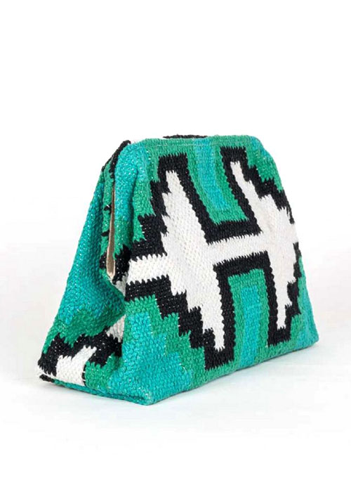 bolso verde turquesa etnico benicassim